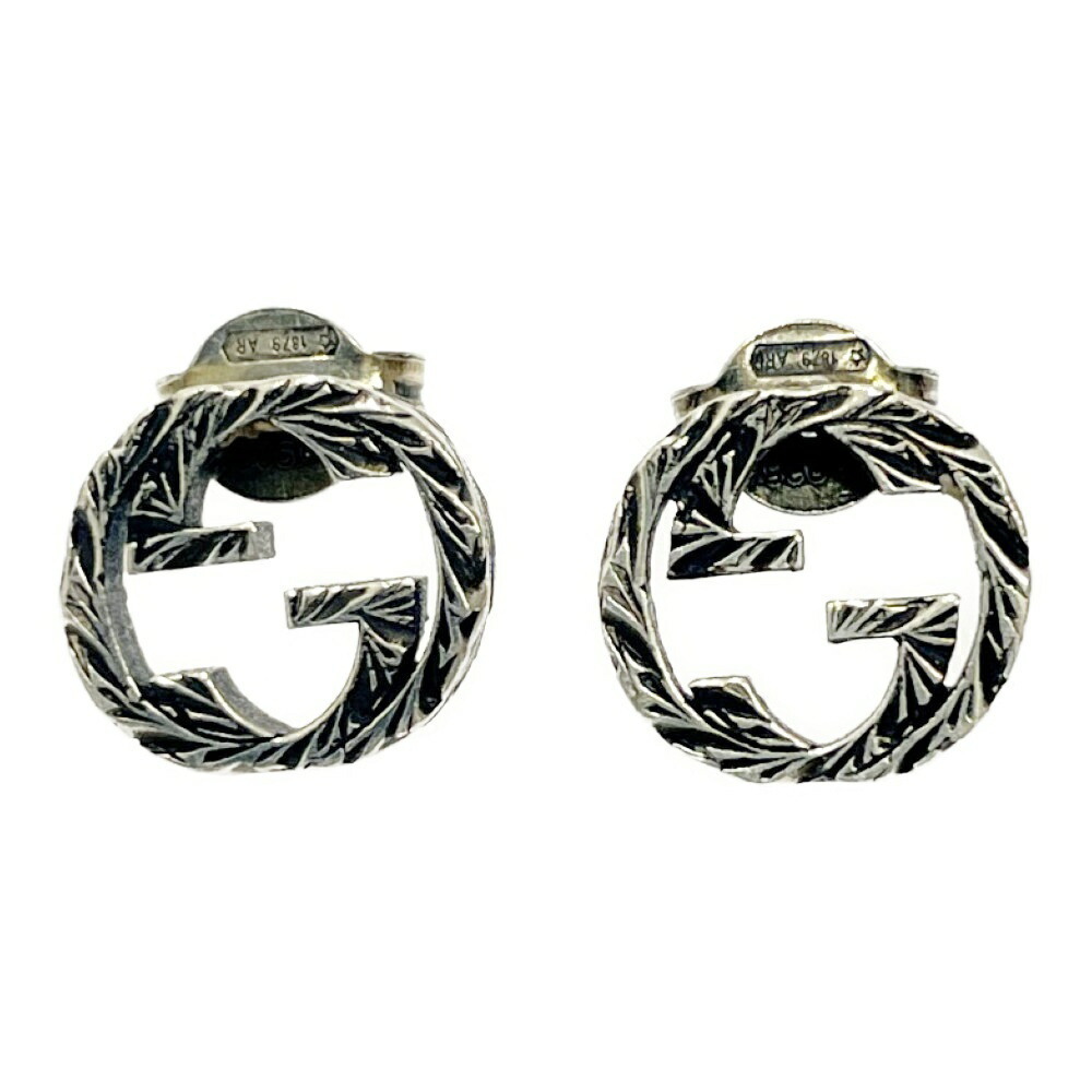 Gucci Silver Interlocking Gg Arabesque Earrings - image 2